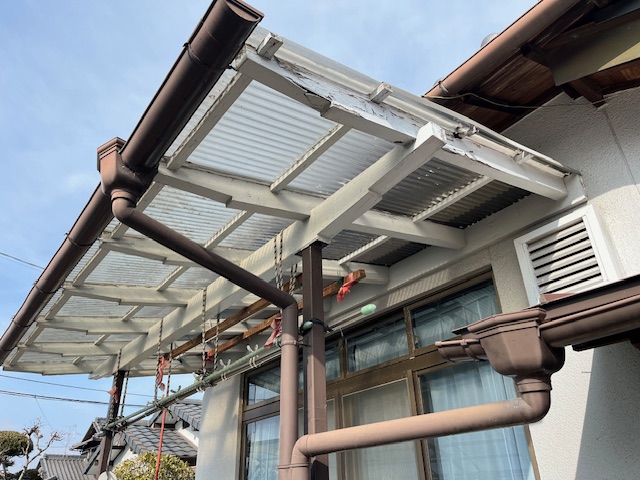 家のリフォーム施工事例：テラス屋根改修